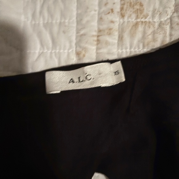 A.L. C. Black linen Sleeveless Women's Tank with twisted back design. never worn - Picture 5 of 5